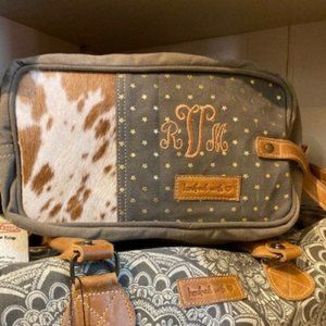 Personalized Custom Upcycled Make-Up Utility Bag